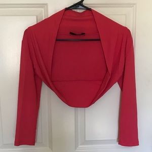Made in Italy, Pink Open Front Bolero Cardigan